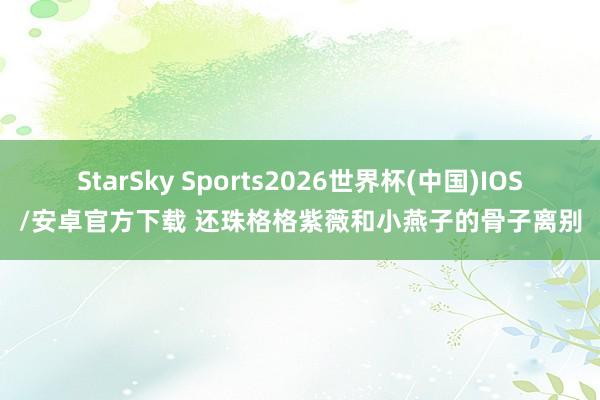 StarSky Sports2026世界杯(中国)IOS/安卓官方下载 还珠格格紫薇和小燕子的骨子离别