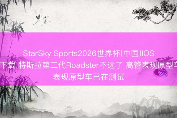 StarSky Sports2026世界杯(中国)IOS/安卓官方下载 特斯拉第二代Roadster不远了 高管表现原型车已在测试