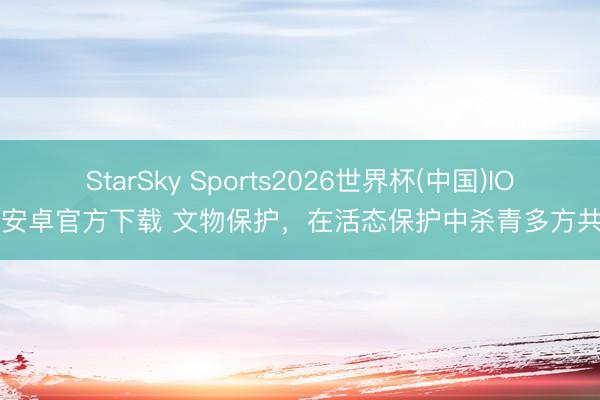 StarSky Sports2026世界杯(中国)IOS/安卓官方下载 文物保护，在活态保护中杀青多方共赢